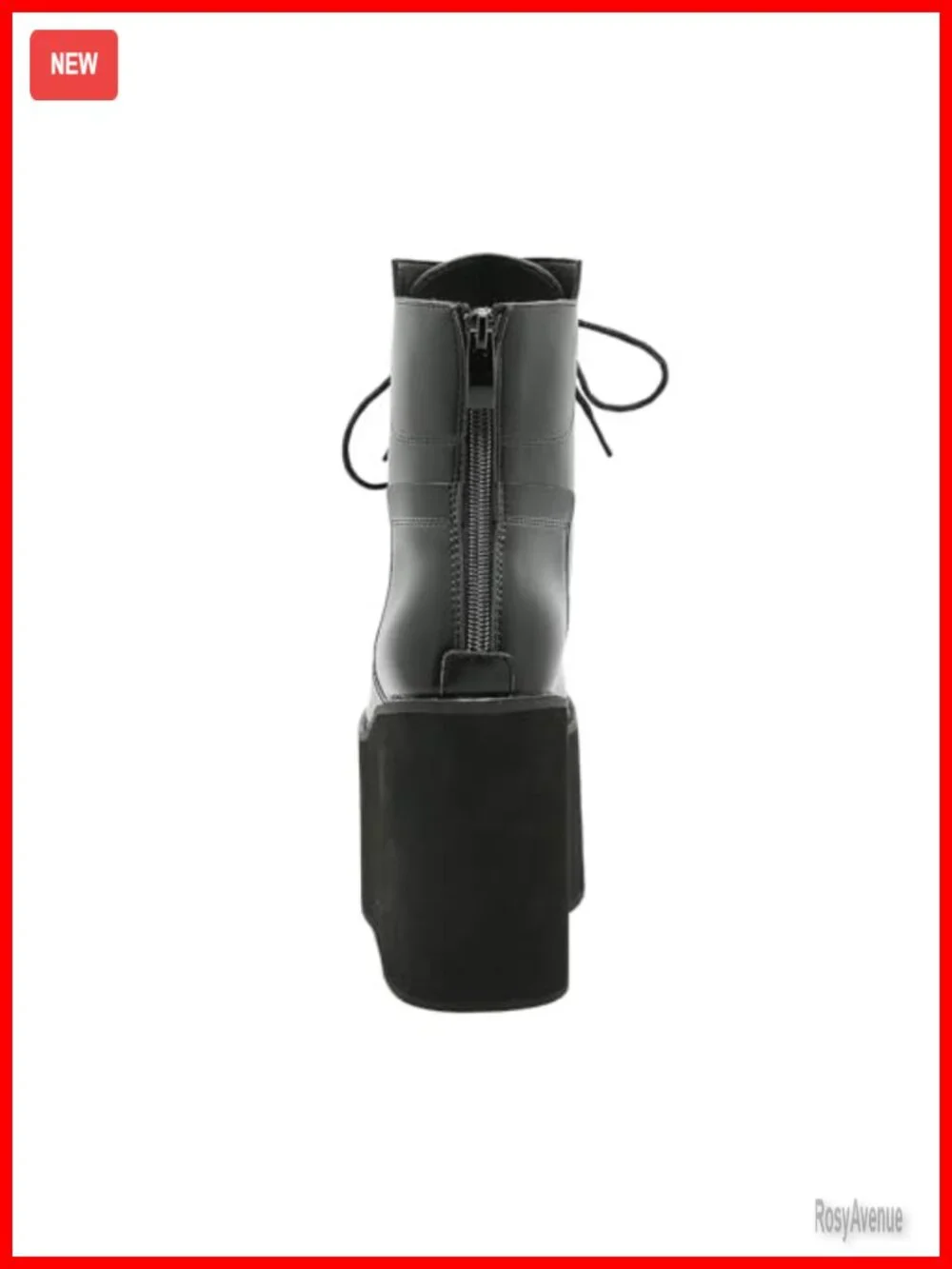 Lace-Up Platform Gothic Ankle Booties Non Slip Wedge